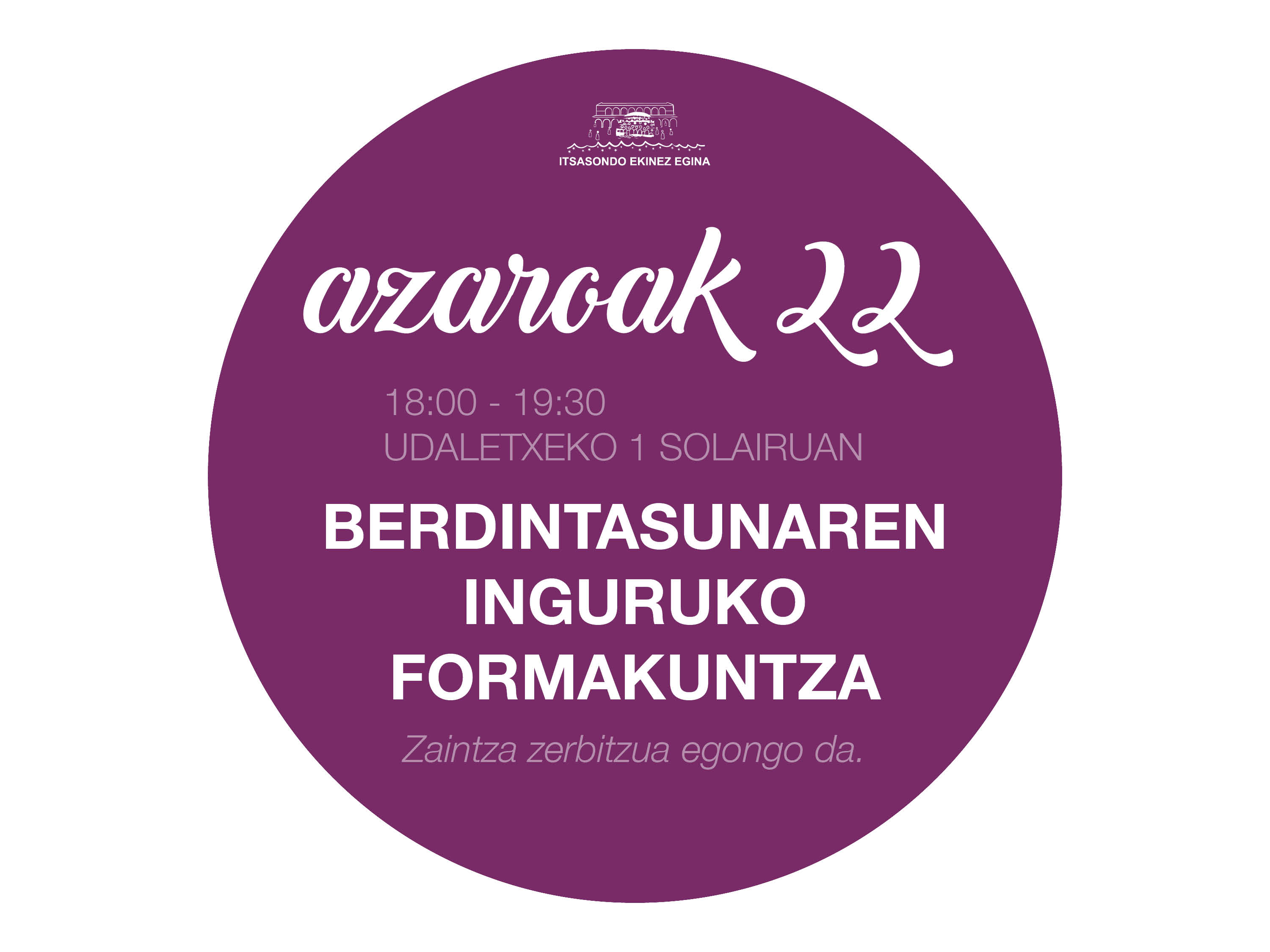 AZAROAK 22 - BERDINTASUN FORMAKUNTZA