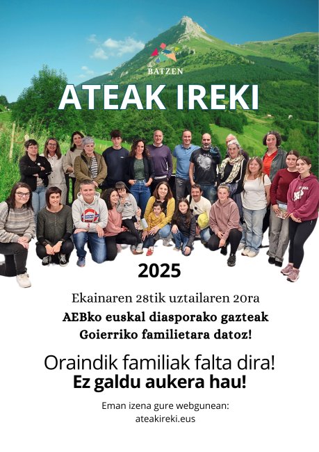 ATEAK IREKI EUSKAL DIASPORARI