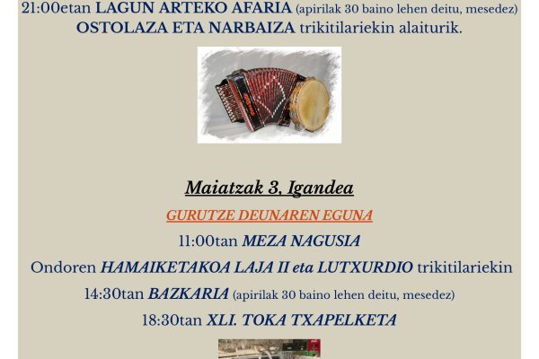 URKIKO JAIAK MAIATZAK 2 ETA 3