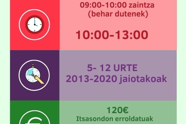 Udalekuetan izena ematea irekita