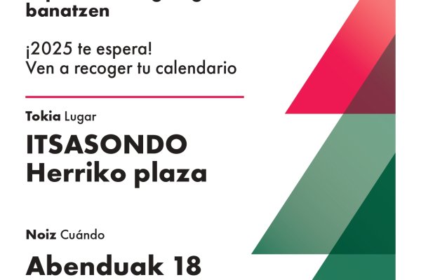 ALDUNDIAK 2025eko EGUTEGIAK BANATUKO DITU
